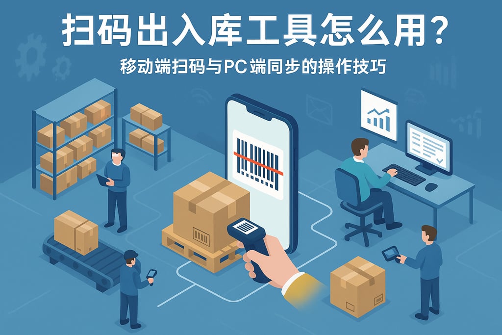 扫码出入库工具怎么用？移动端扫码与 PC 端同步的操作技巧